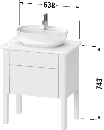 Luv Тумба под консольную раковину, напольная 12