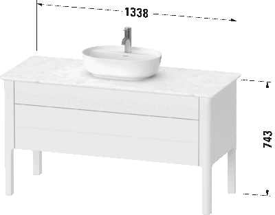 Luv Тумба под консольную раковину, напольная 10
