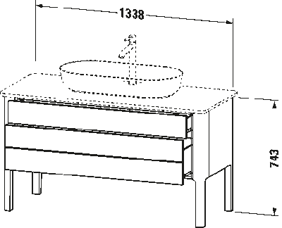 Luv Тумба под консольную раковину, напольная 11
