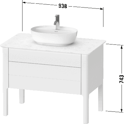 Luv Тумба под консольную раковину, напольная 9