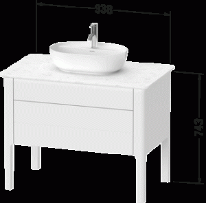 Luv Тумба под консольную раковину, напольная 10