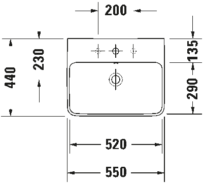 ME by Starck Умывальник с переливом 9