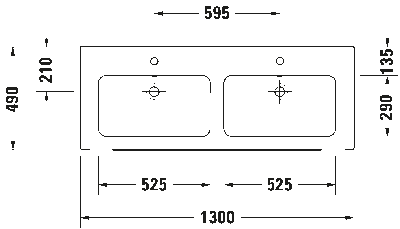 ME by Starck Двойной умывальник 15