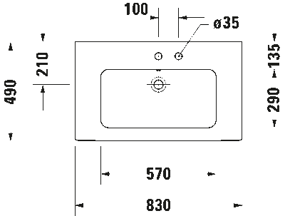 ME by Starck Умывальник 28
