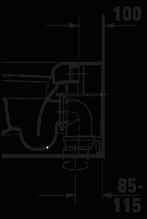 ME by Starck Унитаз напольный пристенный вариант 14