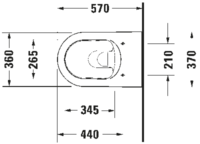 ME by Starck Унитаз подвесной с вертикальным смывом 17
