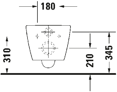 ME by Starck Унитаз подвесной с вертикальным смывом 19