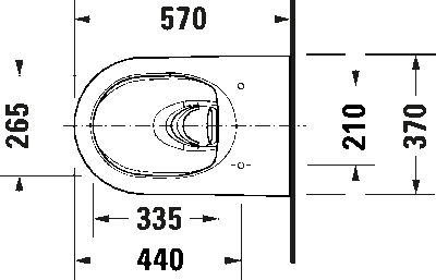 ME by Starck Подвесной унитаз HygieneFlus без смывного края с вертикальным смывом Вращение вкл. крепление Durafix © 4 18