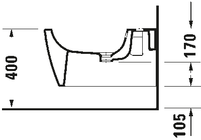 ME by Starck Биде подвесное с переливом 11
