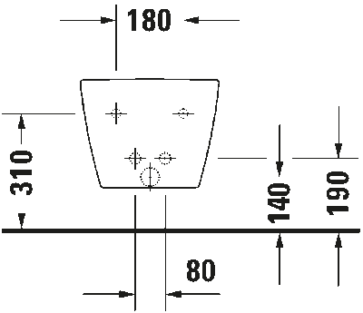 ME by Starck Биде подвесное с переливом 12