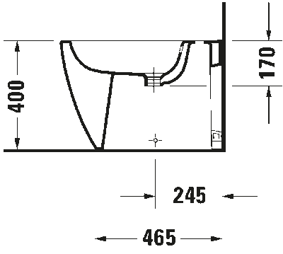 ME by Starck Биде напольное с переливом 11