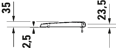 ME by Starck Крышка для писсуара петли хромированные 5