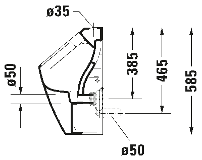 ME by Starck Писсуар Duravit Rimless® 0 4