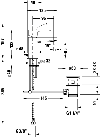 Manhattan Однорычажный смеситель для умывальника 17