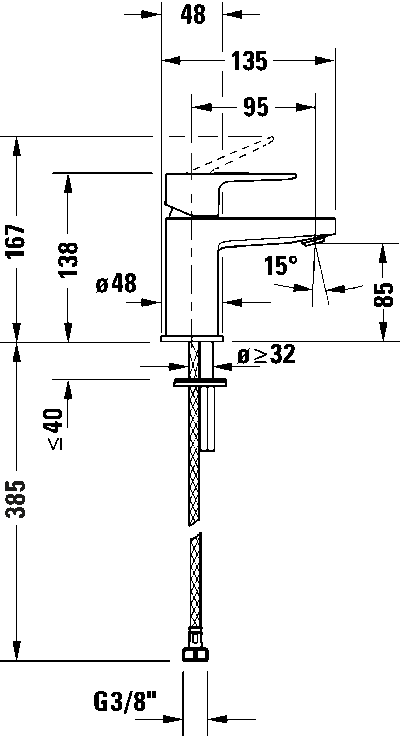 Manhattan Однорычажный смеситель для умывальника 7