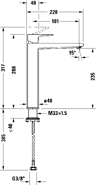 Manhattan Однорычажный смеситель для умывальника 16