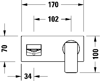 Manhattan Однорычажный смеситель для раковины скрытого монтажа 18