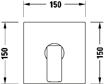 Manhattan Однорычажный смеситель  скрытого монтажа Включает: видимые части без комплекта для скрытого монтажа 6