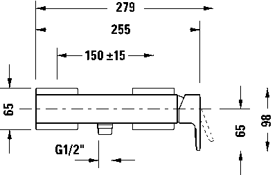 Manhattan Однорычажный смеситель для душа открытого монтажа 12