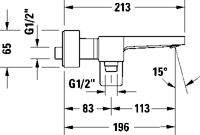 Manhattan Однорычажный смеситель для ванны открытый монтаж 15