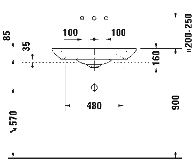 PuraVida Раковина накладная + шлифованный вариант 5