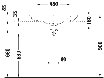 PuraVida Раковина накладная + шлифованный вариант 6