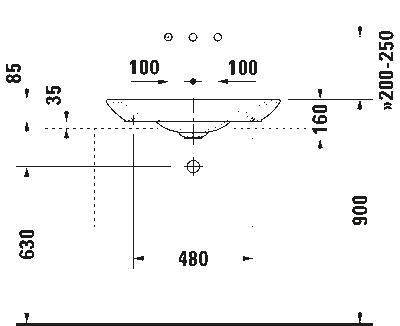 PuraVida Раковина накладная + шлифованный вариант 7