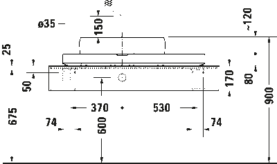 Qatego Накладная раковина с Консоль 5