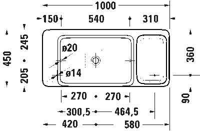 Qatego Умывальник с консолью и опорой 6