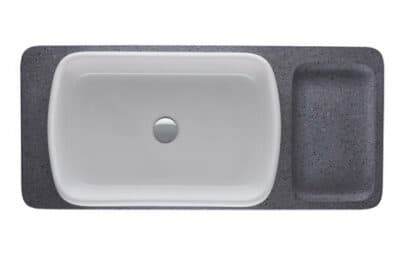 Qatego Умывальник с консолью и опорой 2