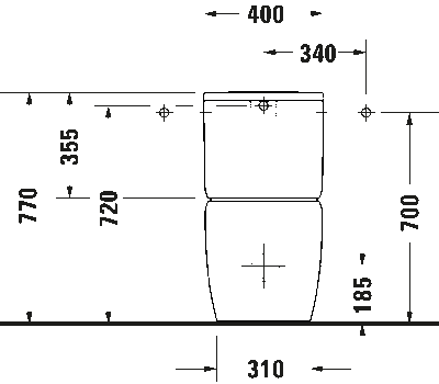 Qatego Комбинированный напольный унитаз 5