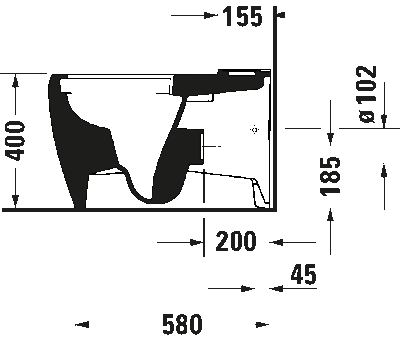 Qatego Комбинированный напольный унитаз 6