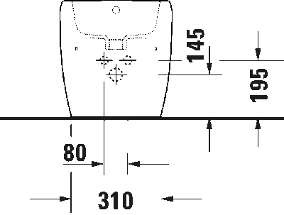Qatego Биде напольное с переливом 3