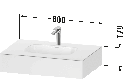 Qatego Встраиваемая раковина с консолью 11