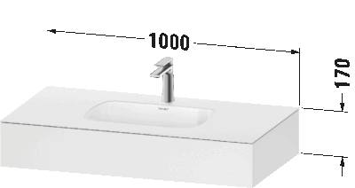 Qatego Встраиваемая раковина с консолью 11