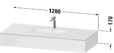 Qatego Встраиваемая раковина с консолью 11