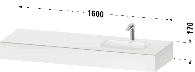 Qatego Встраиваемая раковина с консолью 11