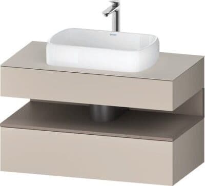 Qatego Тумба под консольную раковину, подвесная 47