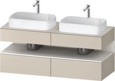 Qatego Тумба под консольную раковину, подвесная 87