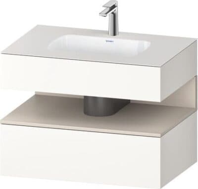 Qatego Встраиваемая раковина с тумбой под консольную раковину 96