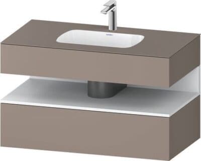 Qatego Встраиваемая раковина с тумбой под консольную раковину 12