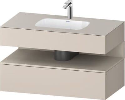 Qatego Встраиваемая раковина с тумбой под консольную раковину 81