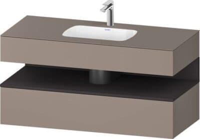 Qatego Встраиваемая раковина с тумбой под консольную раковину 68