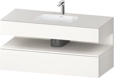 Qatego Встраиваемая раковина с тумбой под консольную раковину 88