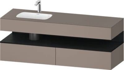 Qatego Встраиваемая раковина с тумбой под консольную раковину 47