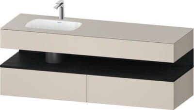 Qatego Встраиваемая раковина с тумбой под консольную раковину 50