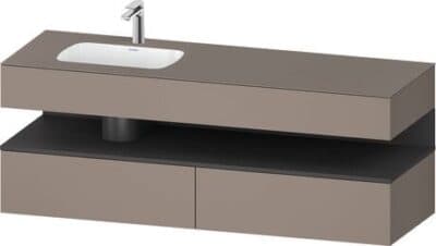 Qatego Встраиваемая раковина с тумбой под консольную раковину 95