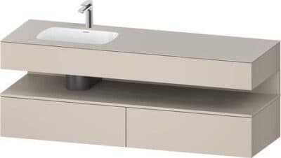 Qatego Встраиваемая раковина с тумбой под консольную раковину 28