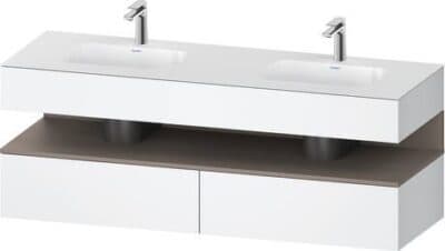 Qatego Встраиваемая раковина с тумбой под консольную раковину 42