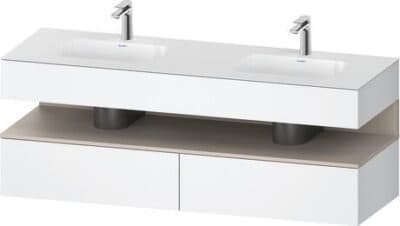 Qatego Встраиваемая раковина с тумбой под консольную раковину 90